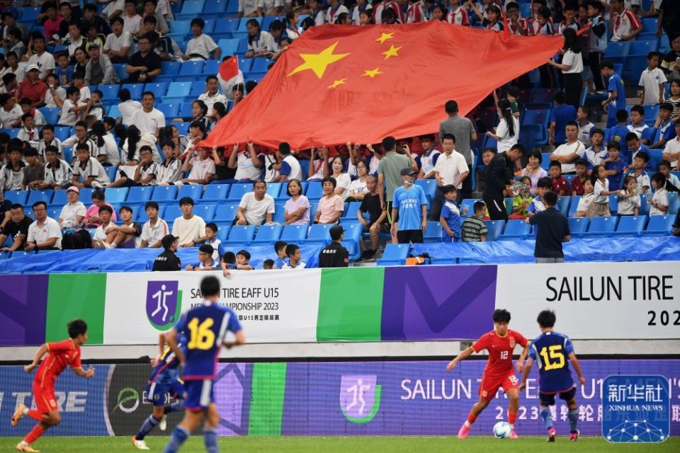中国队获得国际足球锦标赛胜利
